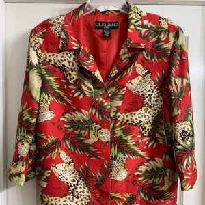 SilkLand Women's 100% Silk Jacket, Size 1X
